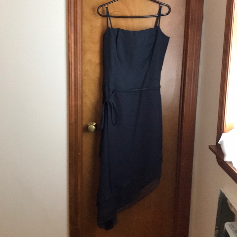 Asymmetrical hem dress. Dark Gray. Size 12.